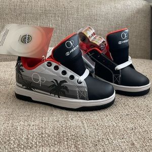 Heelys size 1Youth Black Orange & White